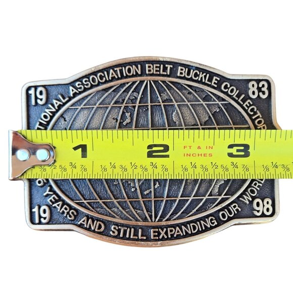 Vintage Belt Buckle Collectors 1998 Commemorative Buckle NABBC Brass Collectible - Picture 9 of 9